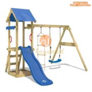 bo-cau-truot-go-kem-xich-du-ngoai-troi-dep-pw-1547 Bộ cầu trượt gỗ kèm xích đu ngoài trời đẹp PW-1547