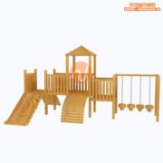 bo-cau-truot-lien-hoan-go-da-nang-ngoai-troi-pw-1543 Bộ cầu trượt liên hoàn gỗ đa năng ngoài trời PW-1543