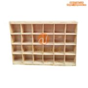 Mẫu tủ đựng đồ cá nhân mầm non không cánh PW-3151