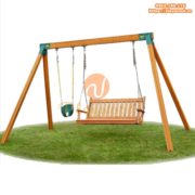 Cách bảo quản xích đu gỗ ngoài trời cho bé bền đẹp lâu dài